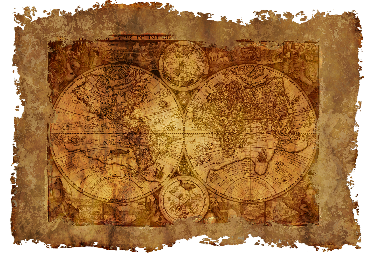 Old world map